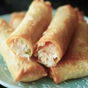 Crispy Crab Rangoon Egg Rolls Recipe