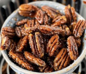 Crispy Air Fryer Candied Pecans Recipe