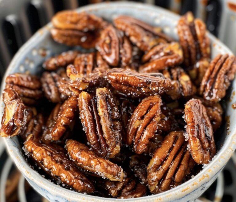 Crispy Air Fryer Candied Pecans Recipe