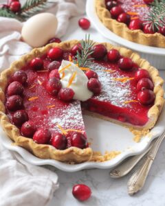 Cranberry Custard Pie Recipe
