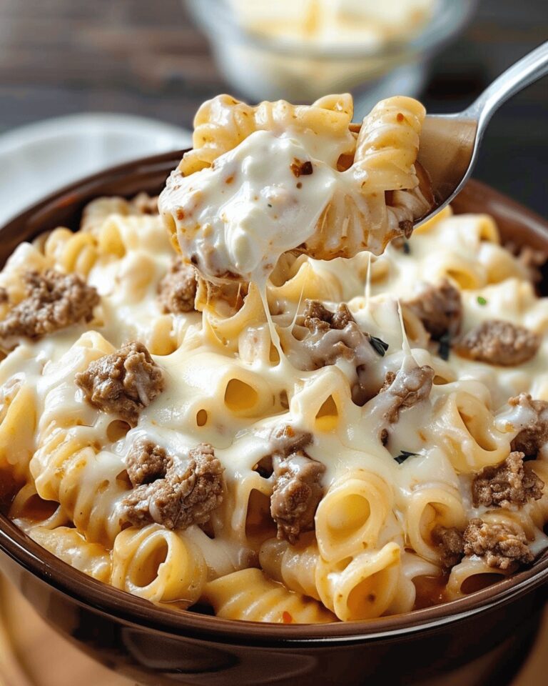 Crock Pot Creamy Beef Pasta Delight Recipe