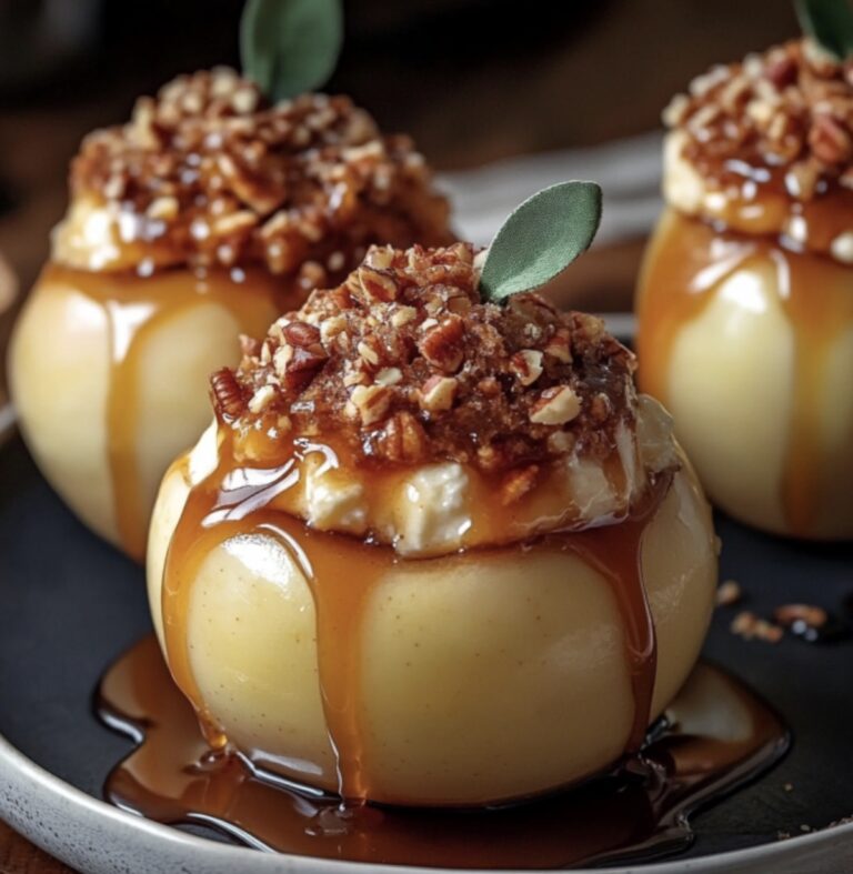Cheesecake Stuffed Baked Apples Recipe
