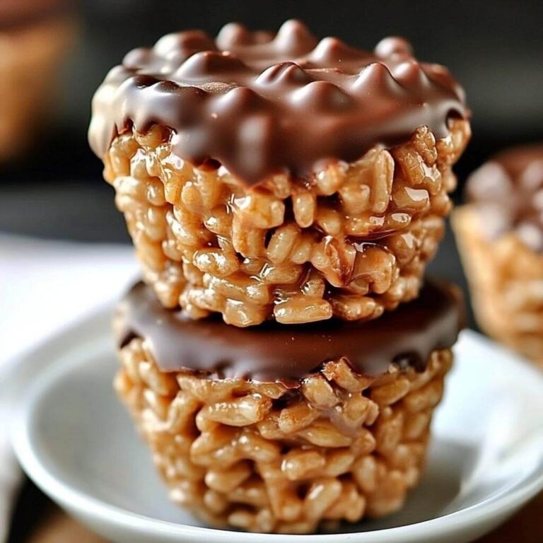 Chocolate Peanut Butter Rice Krispie Cups Recipe