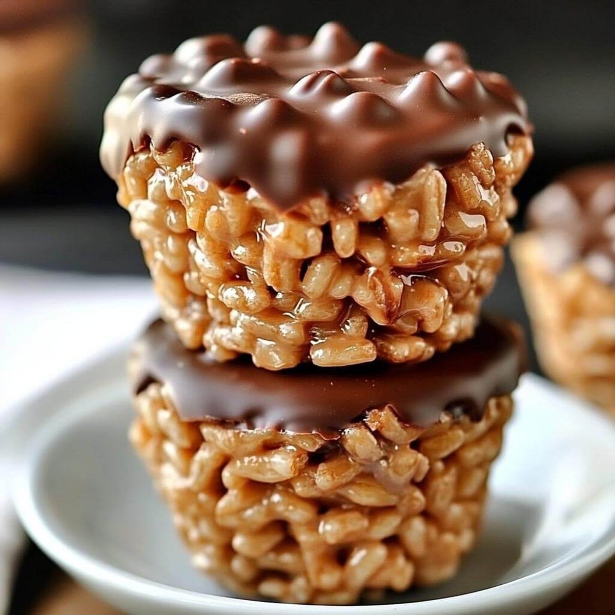 Chocolate Peanut Butter Rice Krispie Cups Recipe