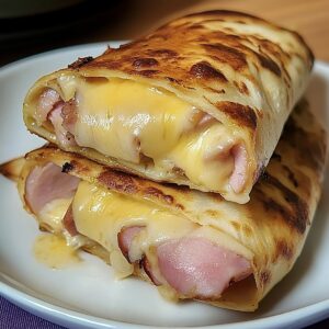 Crispy Air Fryer Hot Chicken Ham And Cheese Recipe