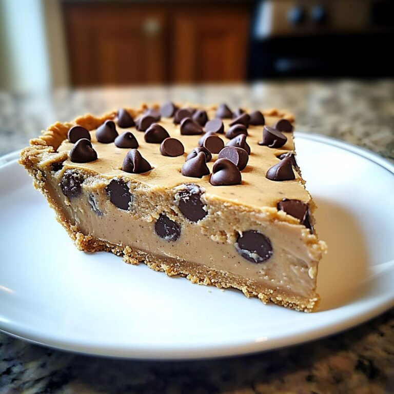 Dreamy Chocolate Chip Cookie Dough Pie Recipe