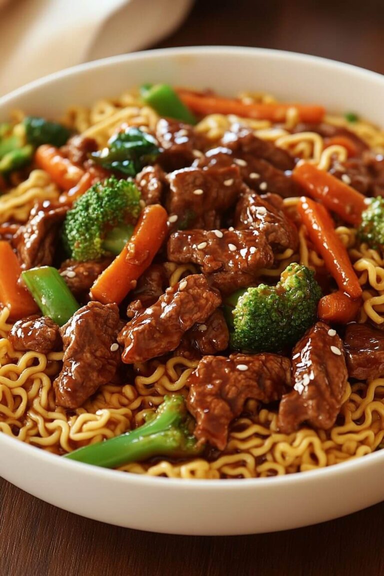 Mongolian Beef Stir-Fry With Ramen Recipe