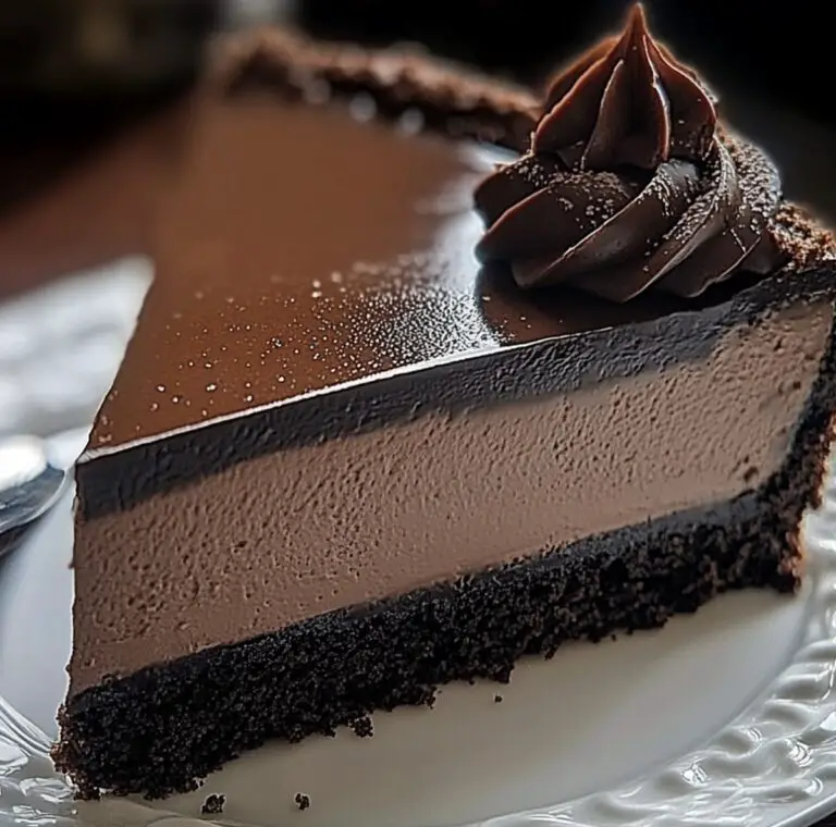 Velvety Brownie Crust Chocolate Cheesecake Recipe