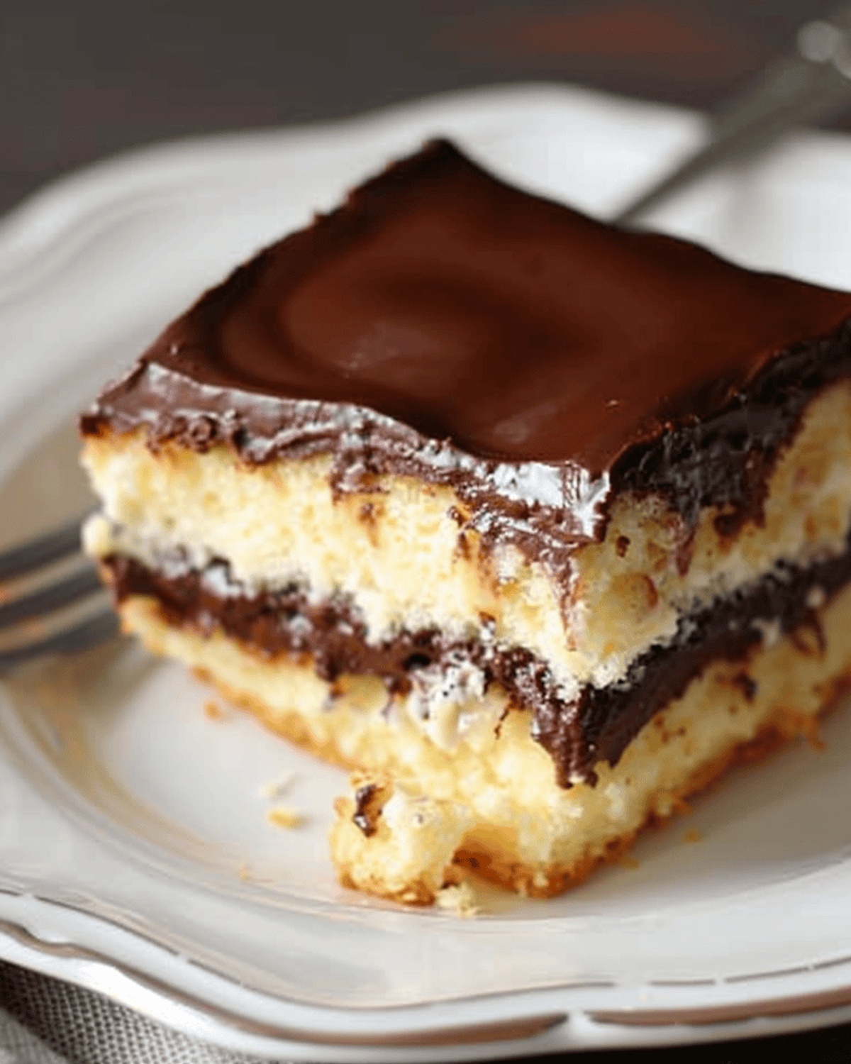 Boston Cream Delight Cake Recipe
