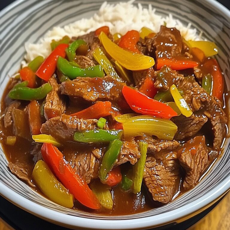 Tender Crockpot Pepper Steak Recipe