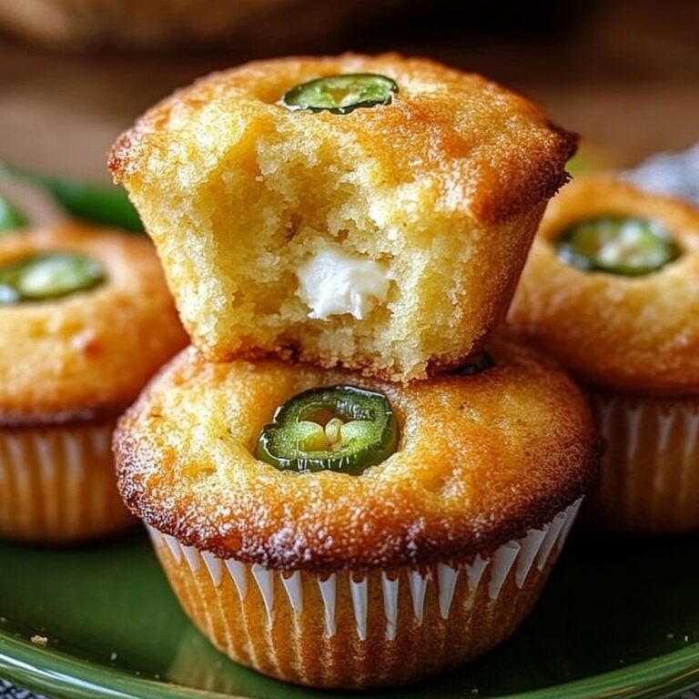 Spicy Jalapeno Cornbread Muffins With Cream Cheese Filling Recipe