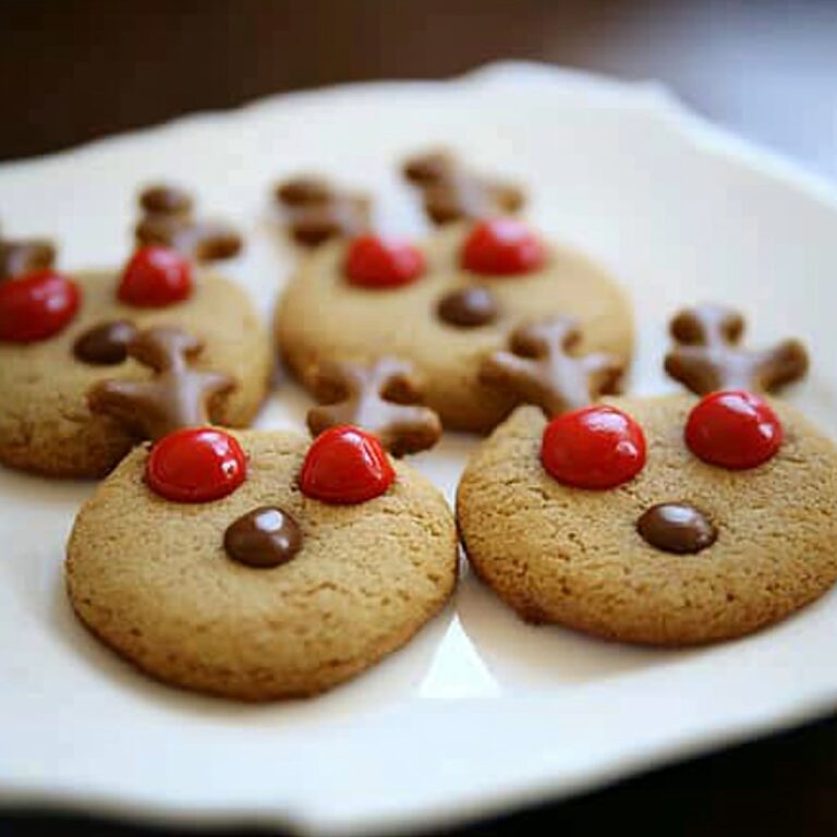 Adorable Peanut Butter Reindeer Cookies Recipe