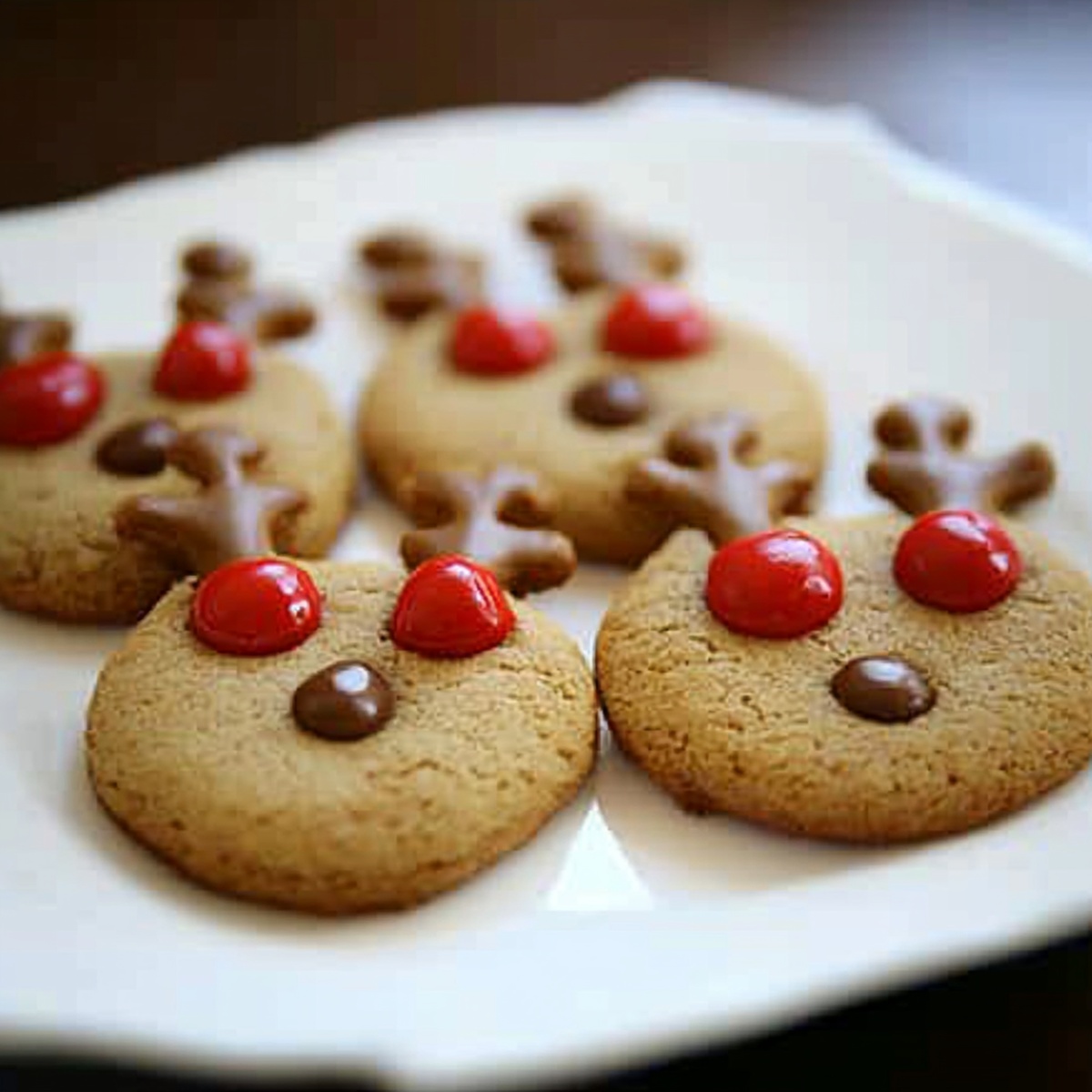 Adorable Peanut Butter Reindeer Cookies Recipe