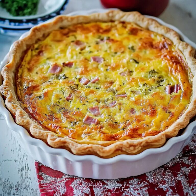 Savory Ham And Cheese Quiche Recipe