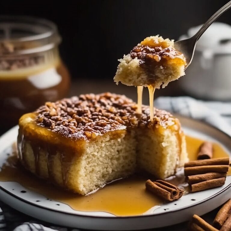 Indulgent Caramel Pecan Upside-Down Cake With Cinnamon Recipe