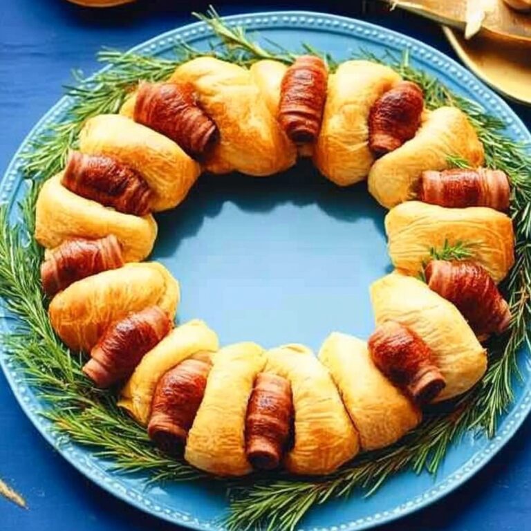 Festive Pigs In A Blanket Wreath Recipe