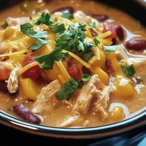 Hearty Crockpot Cream Cheese Chicken Chili Recipe