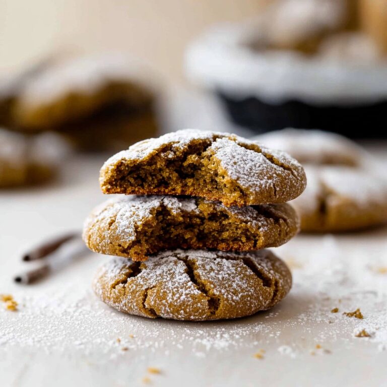 Festive Gingerbread Crinkle Cookies Recipe