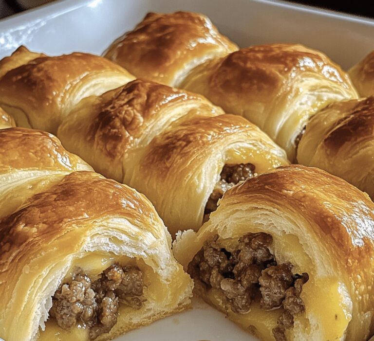 Golden Breakfast Sausage Crescent Rolls Recipe