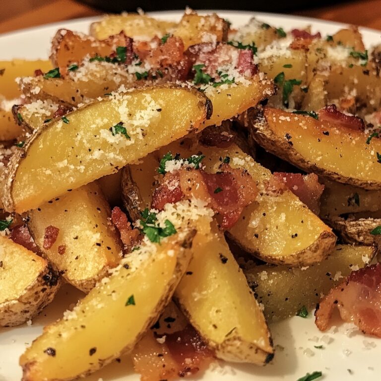 Crispy Bacon Garlic Parmesan Fries Recipe