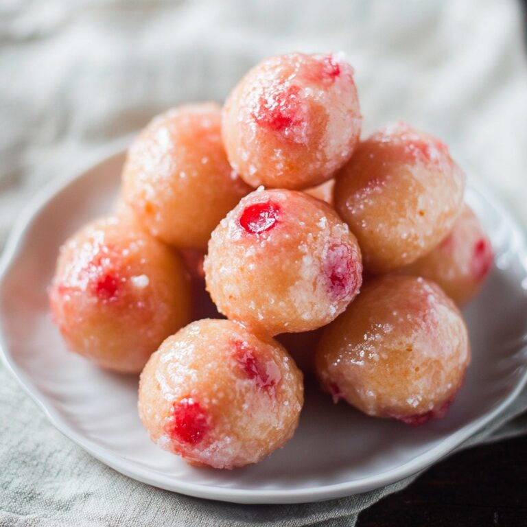 Crispy Cherry Doughnut Holes Recipe