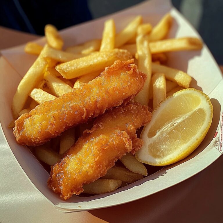 Crispy Fish Fingers And Chips Recipe