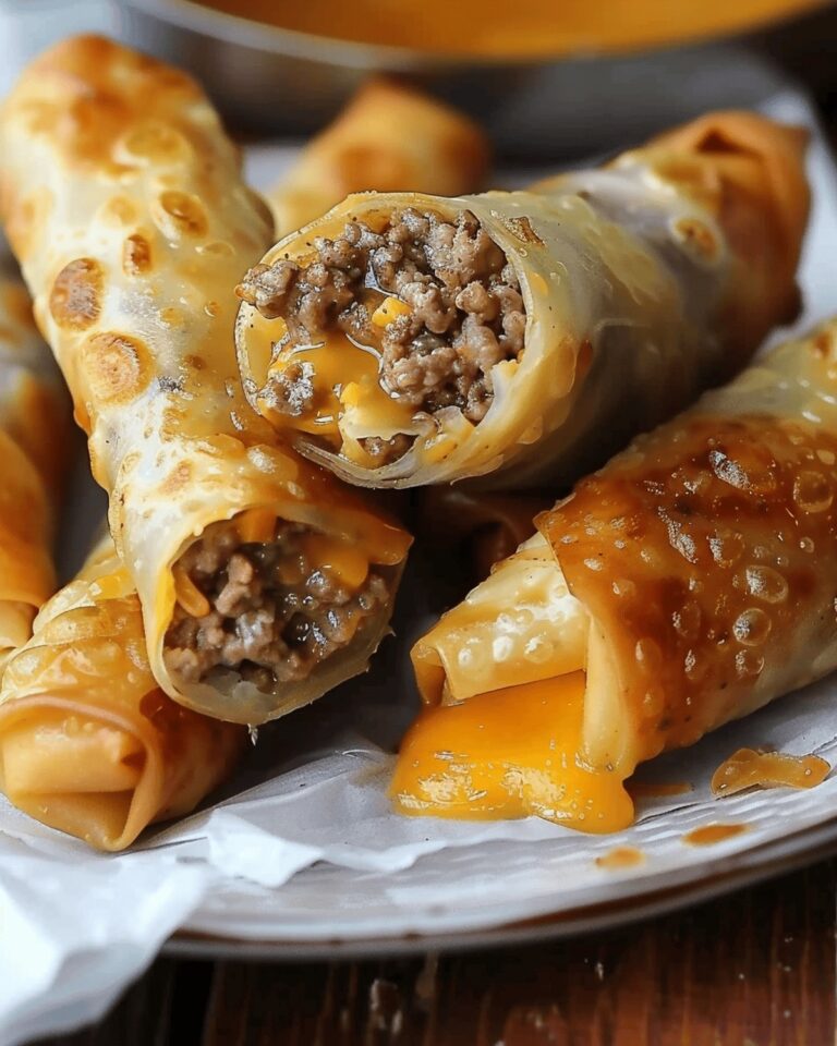 Cheeseburger Spring Rolls Delight Recipe