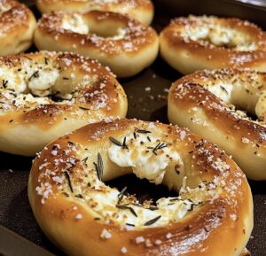 Gourmet Mozzarella Stuffed Rosemary Parmesan Soft Pretzels Recipe