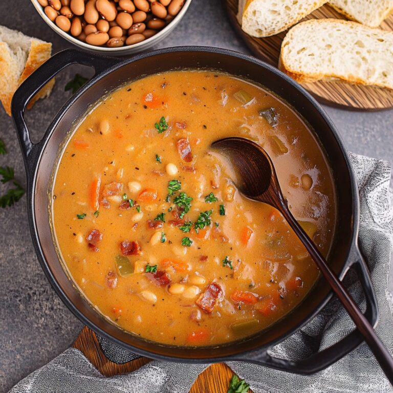 Hearty Bean With Bacon Soup Recipe