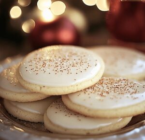 Festive Eggnog Sugar Cookies Recipe