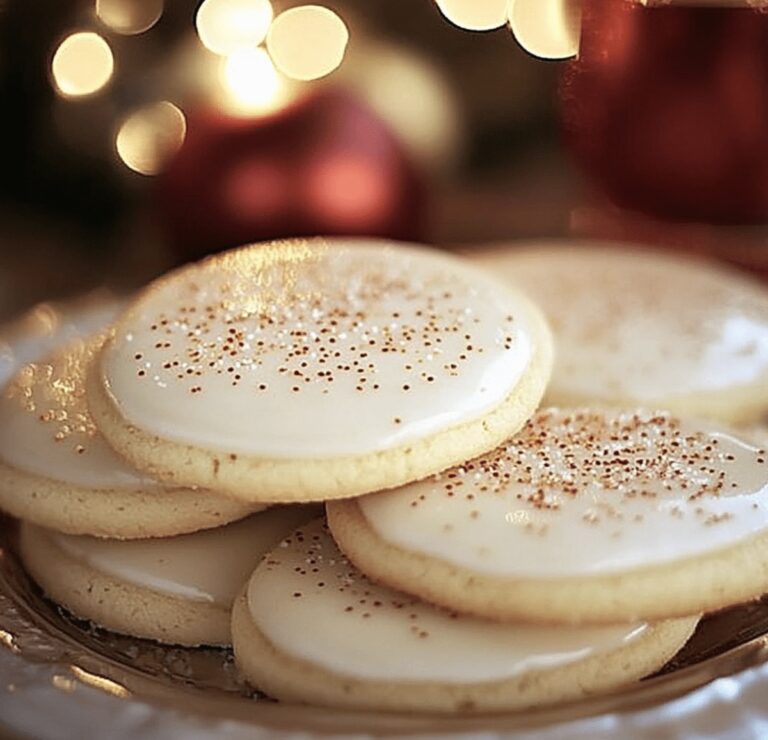 Festive Eggnog Sugar Cookies Recipe