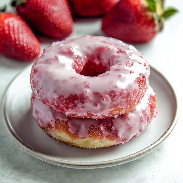 Heavenly Strawberry Cake Donuts Recipe