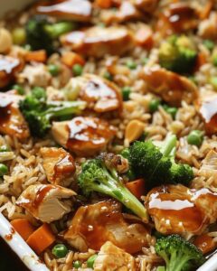 Teriyaki Chicken Rice Bake Recipe