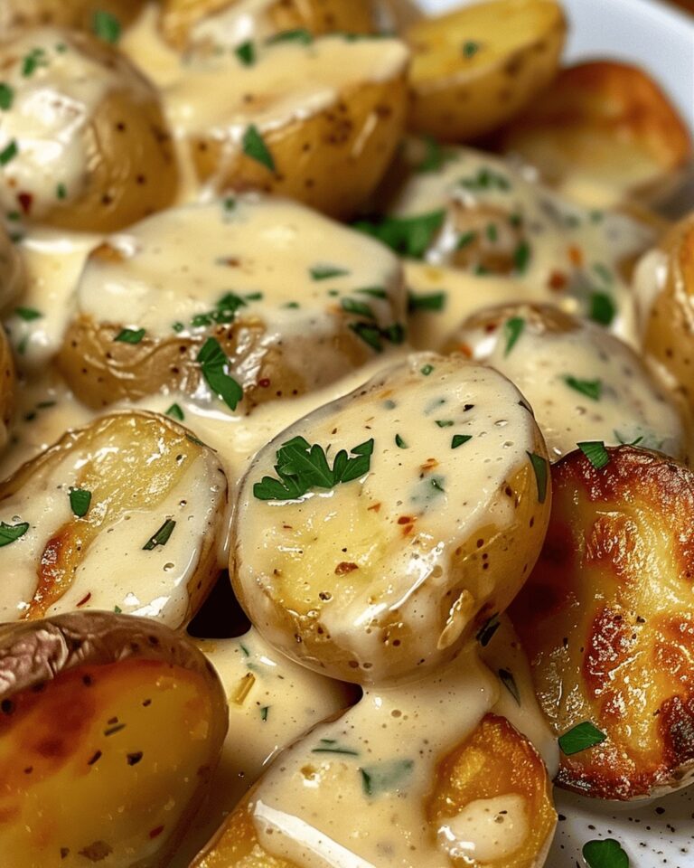 Creamy Garlic Herb Baby Potatoes Recipe