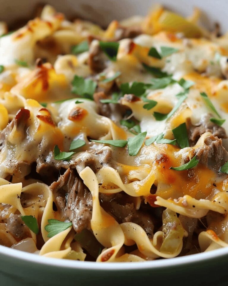 Cheesy Beef Noodle Bake Recipe