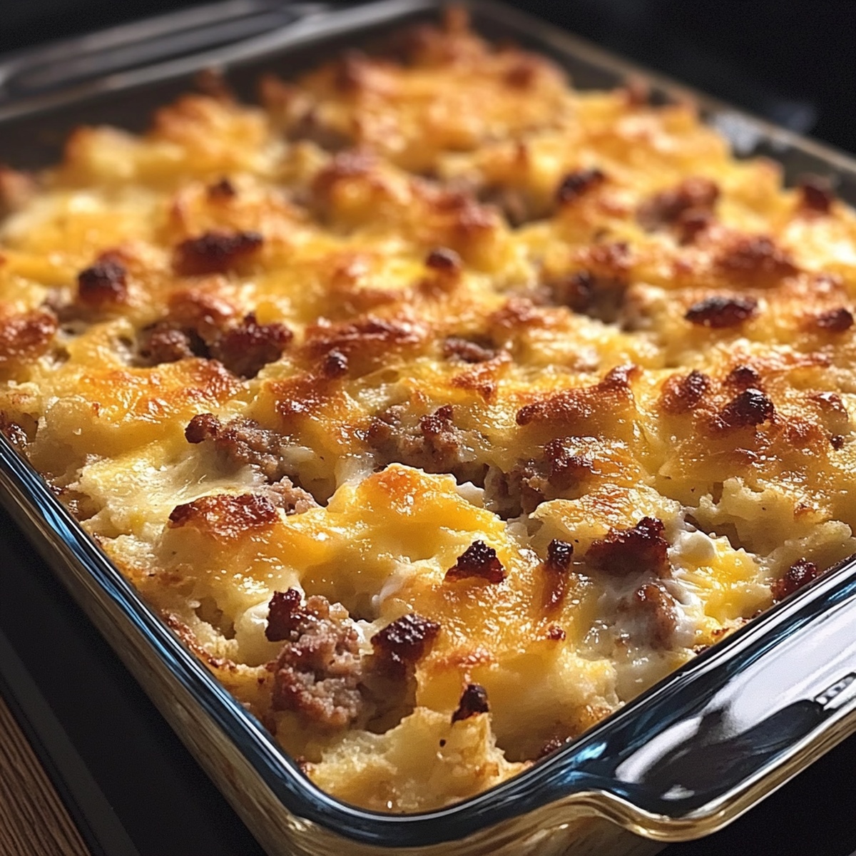 Hearty Sausage, Egg And Cream Cheese Hashbrown Casserole Recipe