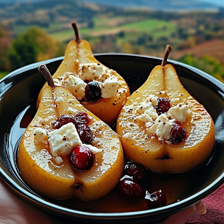 Elegant Baked Pears With Feta, Honey, And Cranberries Recipe