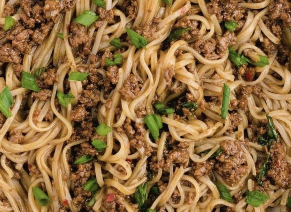Authentic Mongolian Ground Beef Noodles Recipe