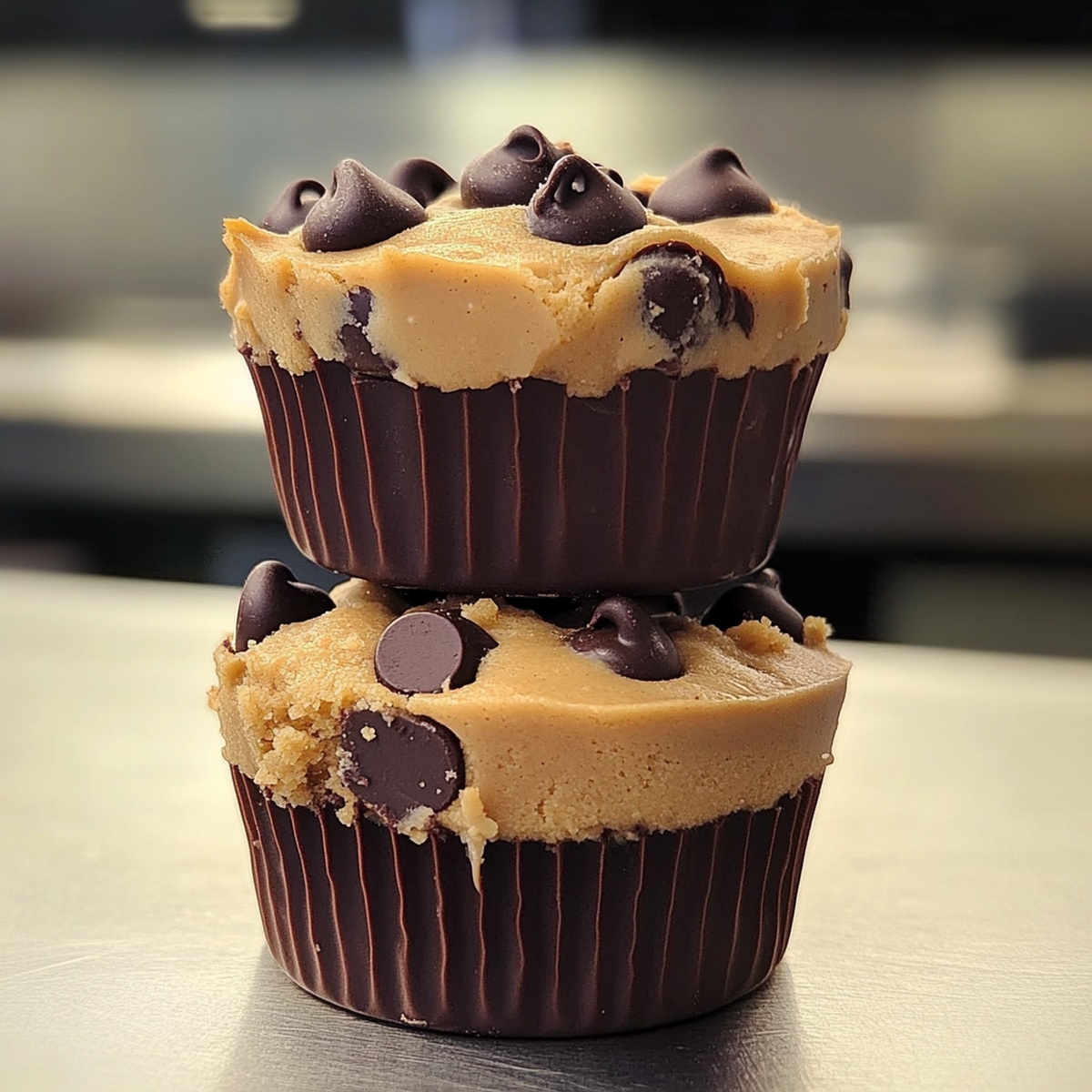 Gooey Peanut Butter Chocolate Chip Cookie Cups Recipe
