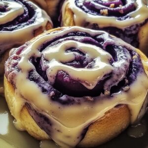 Heavenly Ube Cinnamon Rolls With Cream Cheese Frosting Recipe