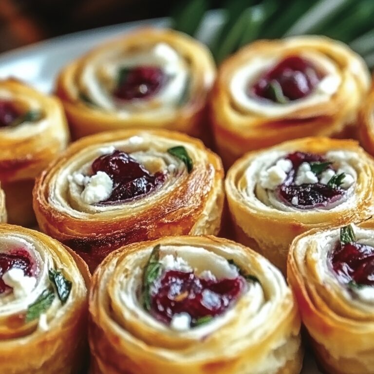 Crispy Cranberry Feta Pinwheels Recipe