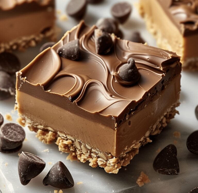 Creamy Reeses Peanut Butter No-Bake Bars Recipe