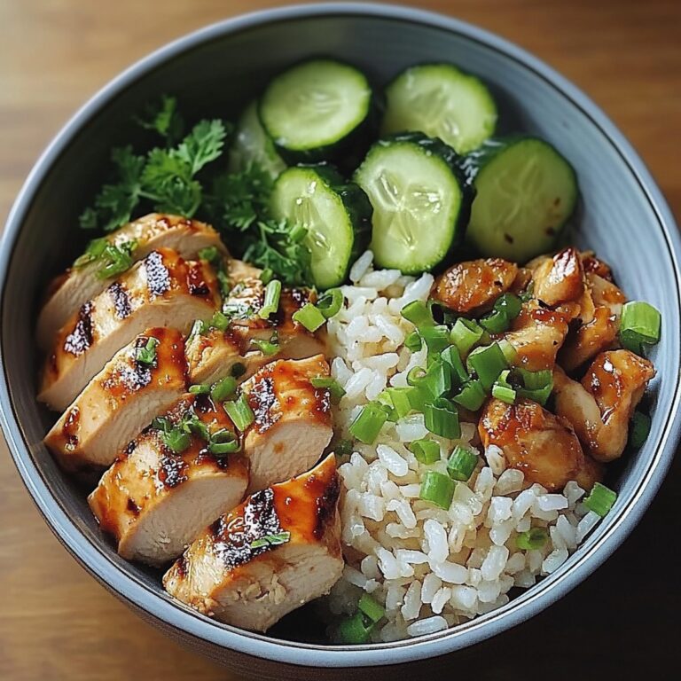 Vibrant Grilled Chicken Rice Bowl Recipe
