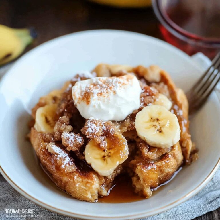 Indulgent Brown Sugar Banana French Toast Casserole Recipe