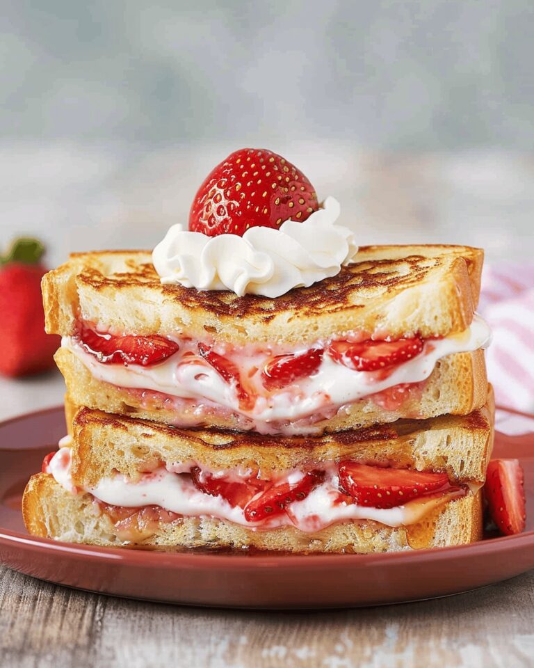 Decadent Strawberry Cream Cheese French Toast Sandwiches Recipe