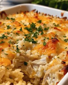 Cheesy Chicken And Rice Delight Casserole Recipe