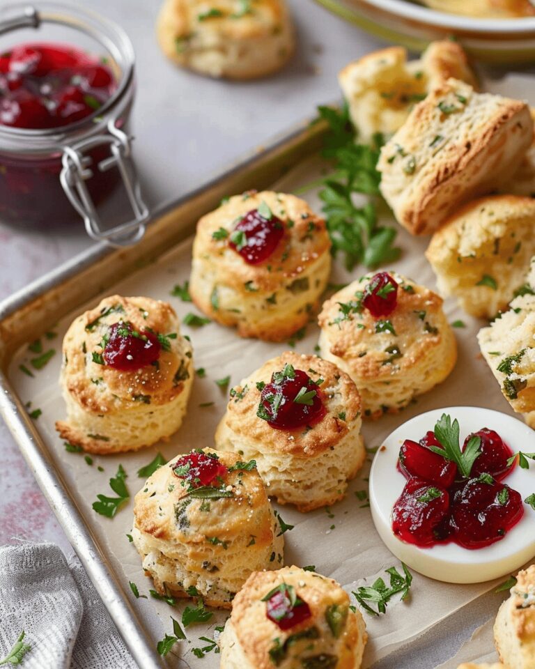 Holiday Cheese Scones With Cranberry And Sage Recipe