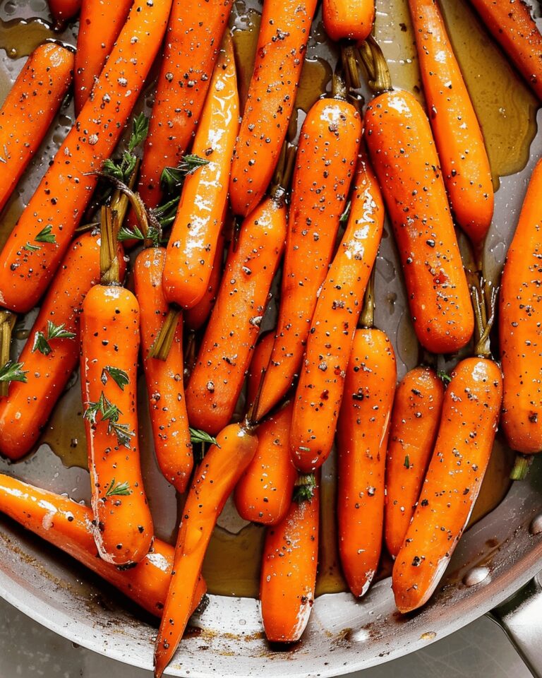 Honey Garlic Butter Glazed Carrots Recipe