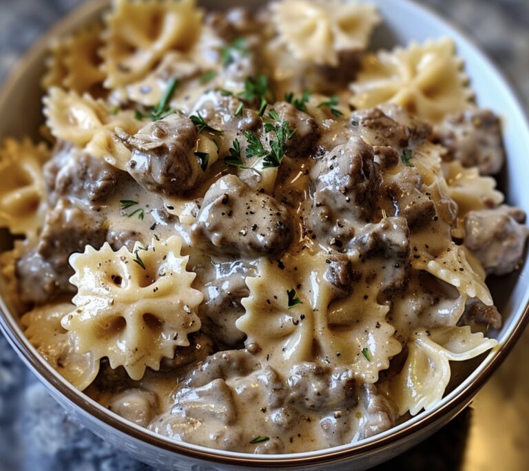 Hearty Beef And Bowtie Pasta Recipe