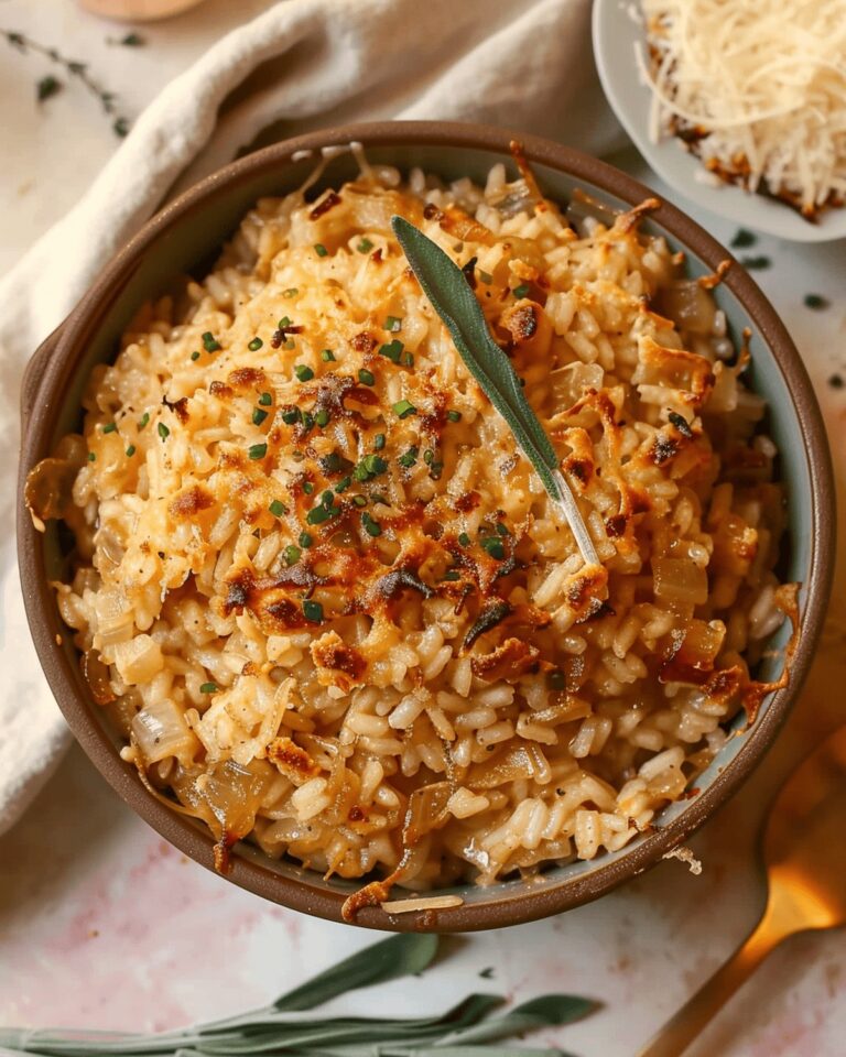 French Onion Soup Risotto Recipe
